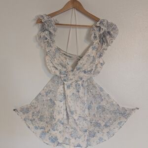 Windsor Blue and White Floral Dress